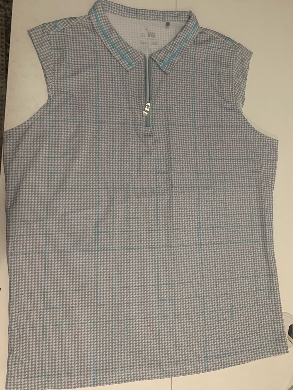 Nivo Sleeveless Golf Shirt Women's Sz XL 1/4 Zip Tennis Pickleball Active Sport